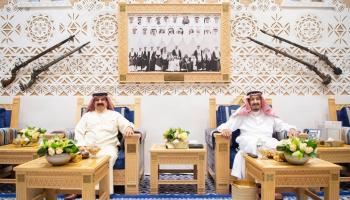 العاهل السعودي الملك سلمان بن عبدالعزيز وملك البحرين