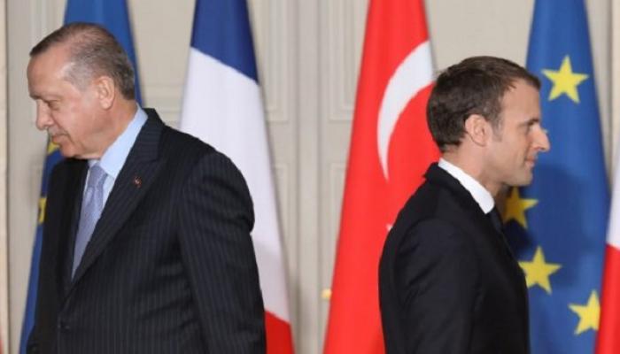 الرئيس التركي رجب أردوغان والفرنسي إيمانويل ماكرون - أرشيفية