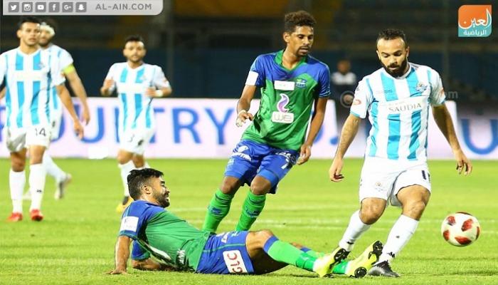 من مباراة بيراميدز والمقاصة