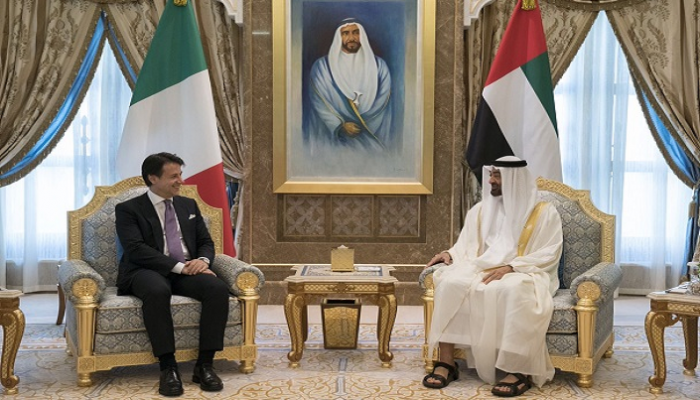 الشيخ محمد بن زايد آل نهيان يلتقي رئيس وزراء إيطاليا