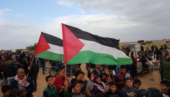 جانب من فعاليات الجمعة الـ34 لمسيرة العودة