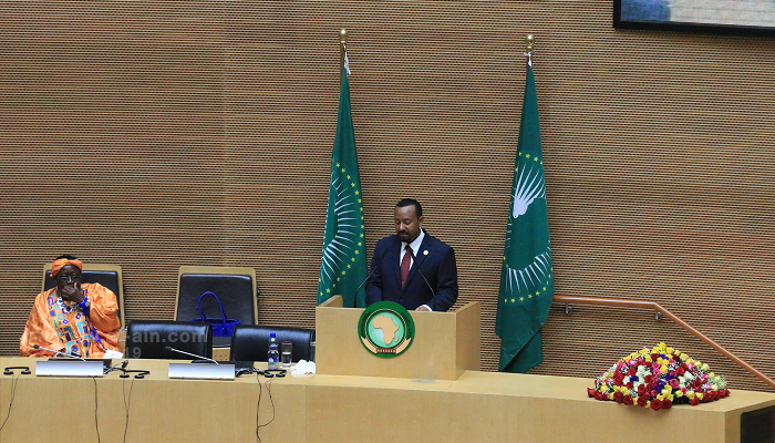 رئيس الوزراء الإثيوبي خلال كلمته أمام القمة الأفريقية