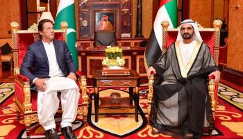 الشيخ محمد بن راشد آل مكتوم وعمران خان
