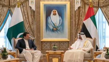 الشيخ محمد بن زايد آل نهيان ورئيس الوزراء الباكستاني