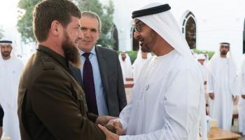 محمد بن زايد يستقبل الرئيس الشيشاني