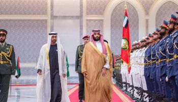 الشيخ محمد بن زايد آل نهيان والأمير محمد بن سلمان بن عبدالعزيز