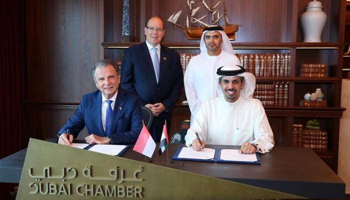 توقيع اتفاقيات بين غرفة دبي وإمارة موناكو