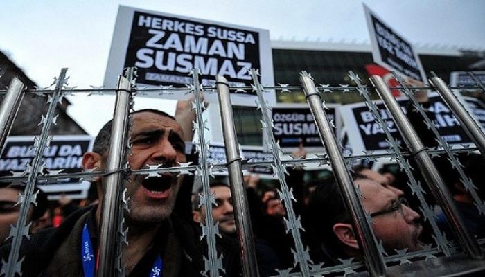 مظاهرات للتنديد باعتقال الصحفيين في تركيا - أرشيفية