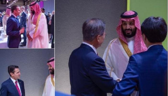لقاءات ودية لولي العهد السعودي مع رؤساء وفود دول مجموعة الـ20