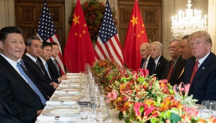 ترامب خلال عشاء العمل مع نظيره الصيني - رويترز