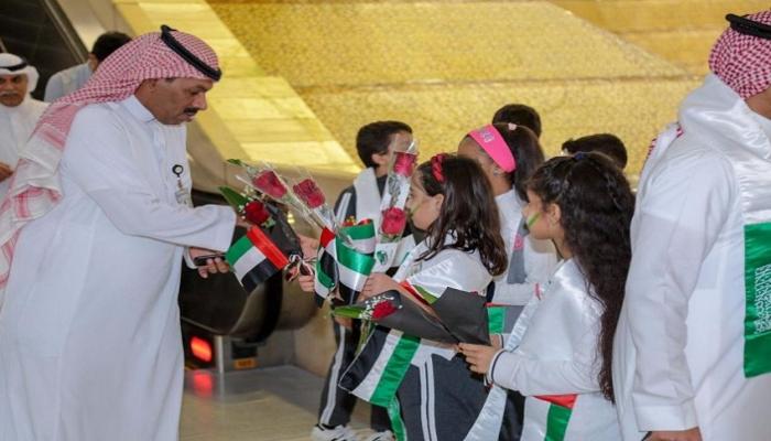 مطار الملك خالد الدولي يحتفي باليوم الوطني الإماراتي الـ47