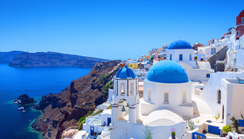 جزيرة سانتوريني - صورة أرشيفية