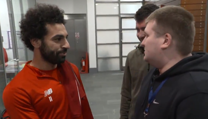 مشجع ليفربول الكفيف مع محمد صلاح