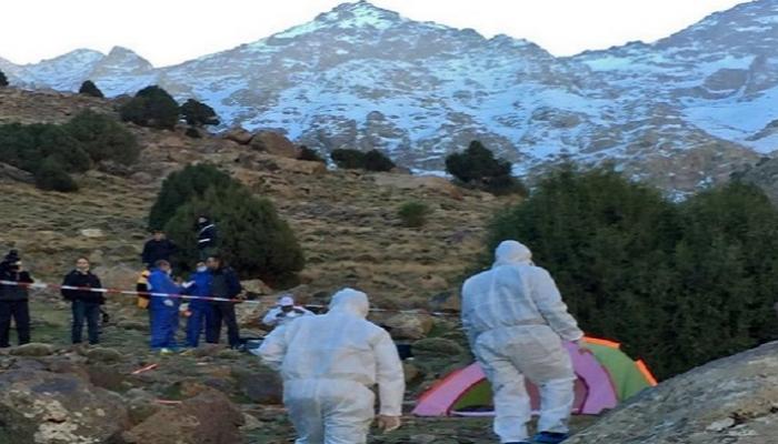 فرق التحقيق المغربية بموقع الحادث