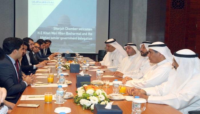 الغرفة دعت مجتمع الأعمال الأفغاني إلى المشاركة في معارض إكسبو الشارقة