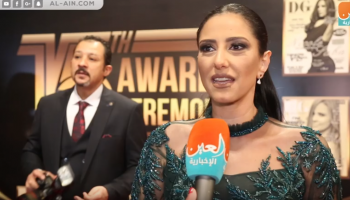 الممثلة المصرية حنان مطاوع خلال الحفل