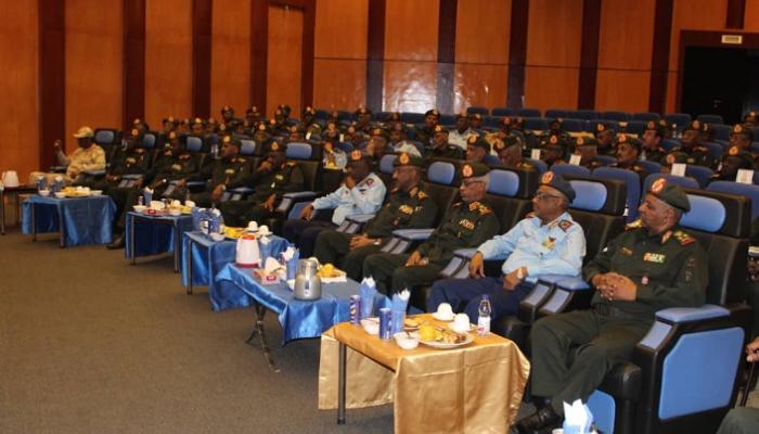 جانب من الاجتماع الدوري لقادة القوات المسلحة السودانية