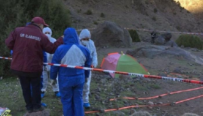 فرق التحقيق المغربية في موقع الحادث
