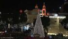 آلاف الزائرين في ساحة المهد بمدينة بيت لحم لحضور قداس عيد الميلاد