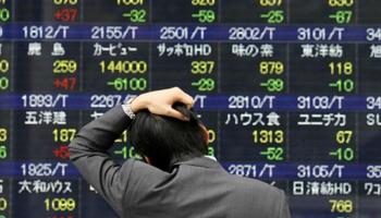 تراجع عنيف للأسهم اليابانية بسبب خسائر 