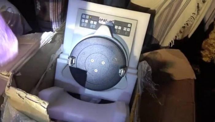 إحدى القطع المضبوطة ضمن الشحنة