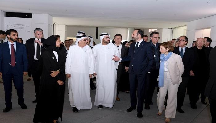 إدوارد فيليب رئيس الوزراء الفرنسي في متحف اللوفر أبوظبي