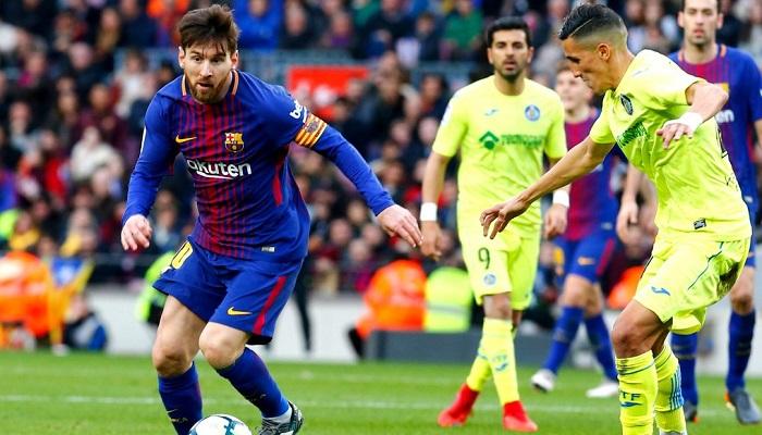 ميسي في مباراة برشلونة وخيتافي
