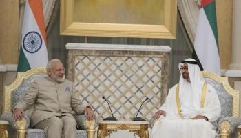 الشيخ محمد بن زايد آل نهيان ورئيس الوزراء الهندي