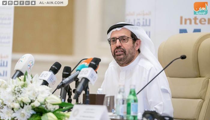 الدكتور علي راشد النعيمي خلال الإعلان عن المؤتمر