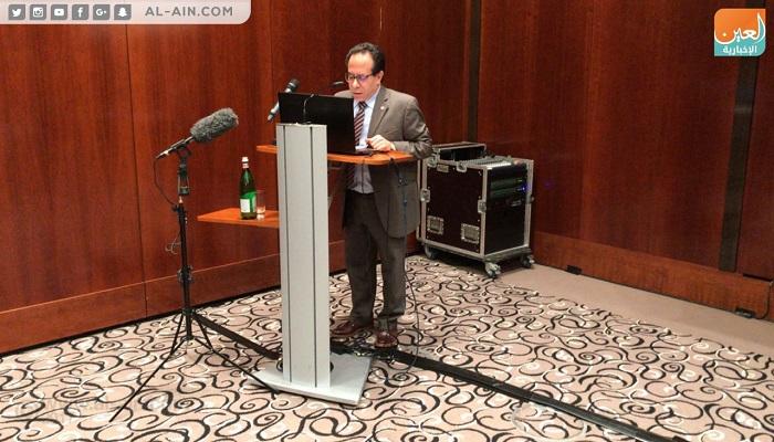 الدكتور سعيد البطوطي خلال كلمته في المؤتمر