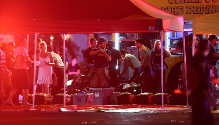 جانب من حادث إطلاق نار بلاس فيجاس