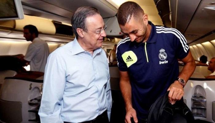 فلورنتينو بيريز وكريم بنزيمة
