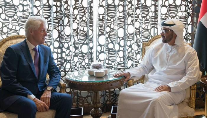 الشيخ محمد بن زايد آل نهيان وبيل كلينتون