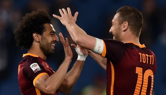 فرانشيسكو توتي ومحمد صلاح