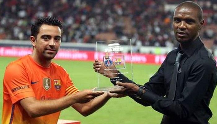 أبيدال وتشافي تزاملا في برشلونة