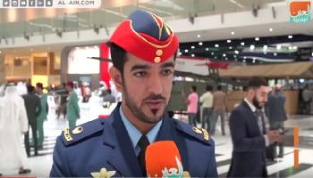 الرائد طيار سعيد محمد اليماحي المتحدث الرسمي لمعرضي يومكس وسيمتكس