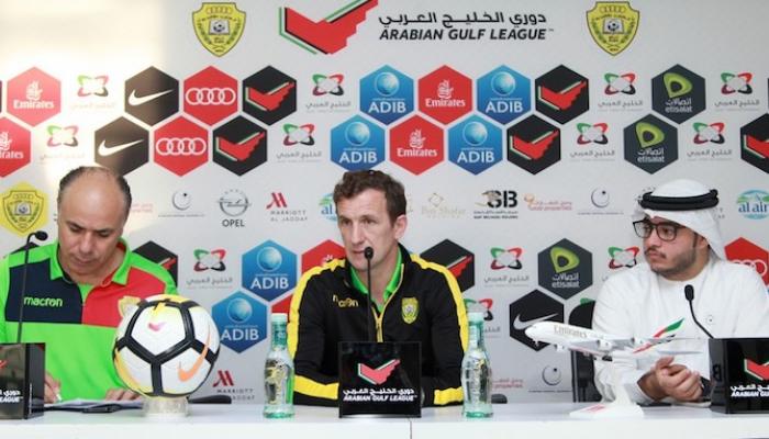 مدرب الوصل خلال المؤتمر الصحفي