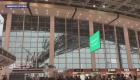 بالفيديو.. انهيار مروع لسقف مطار صيني
