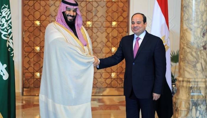 الرئيس المصري عبدالفتاح السيسي والأمير محمد بن سلمان