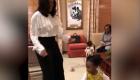بالفيديو.. ميشيل أوباما تلتقي الطفلة المعجبة بلوحتها وترقص معها