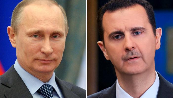 الرئيسان الروسي بوتين والسوري بشار الأسد