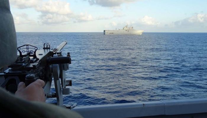 تدريبات عسكرية بحرية بين مصر وفرنسا في البحر الأحمر