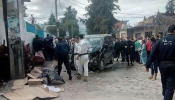 السيارة التي قامت بعملية الدهس