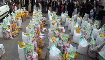 "سلمان للإغاثة" يوزع 42 ألف سلة غذائية بمحافظة حجة اليمنية