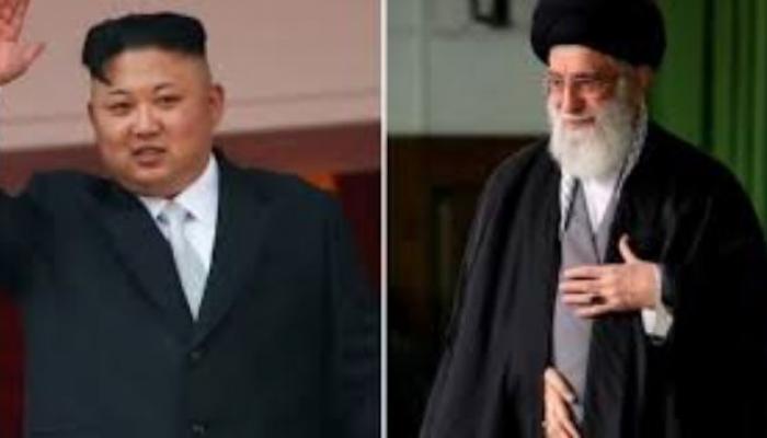 زعيم كوريا الشمالية كيم جونج أون ومرشد إيران خامنئي