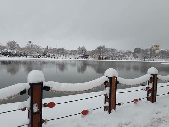 الثلوج في مدينة سطيف الجزائرية 