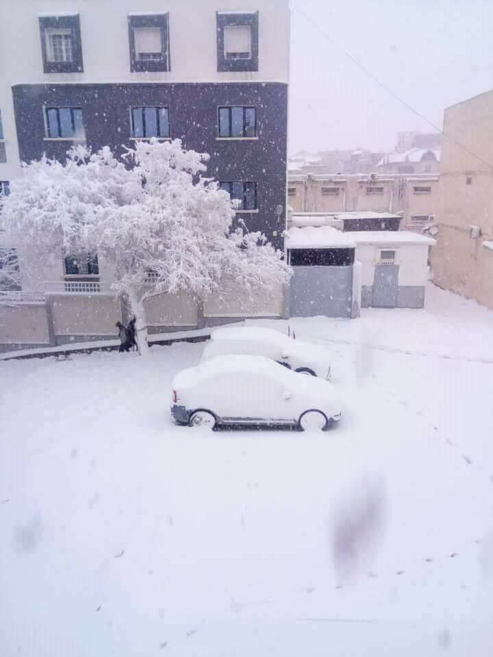 ثلوج في مدينة قسنطينة 