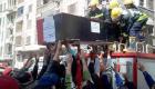 جنازة عسكرية وشعبية لشهيدَيْ تفجير الإسكندرية الإرهابي