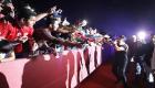بالفيديو.. تامر حسني في حفل اليوبيل الذهبي لنادي الفجيرة