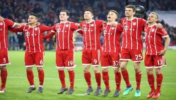 فرحة لاعبي بايرن ميونيخ